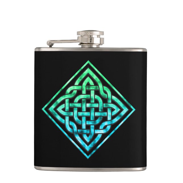 Celtic Knot Liquor Flask (Front)