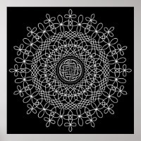Celtic Knot Mandala 2 Poster