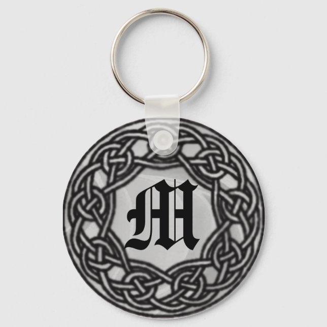 Celtic Knot Monogram  Key chain (Front)