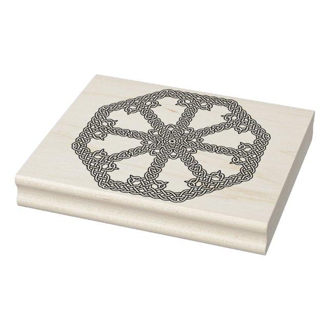 Celtic knot octagon pattern art stamp (Stamp)