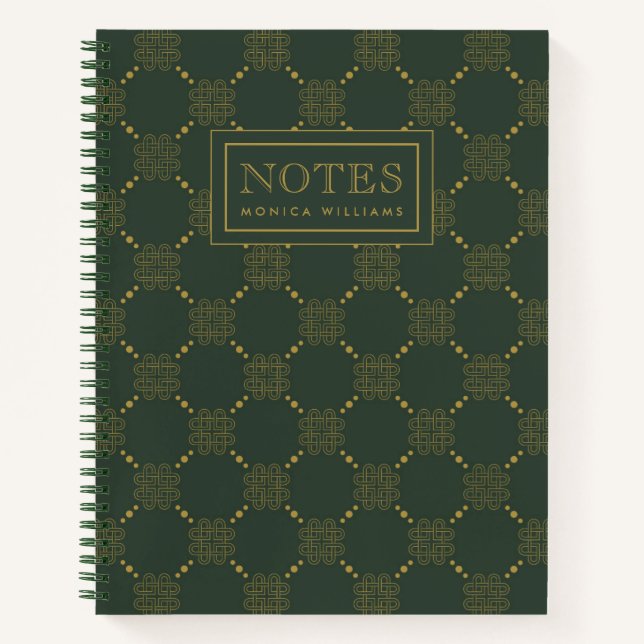 Celtic Knot Pattern Notebook (Front)