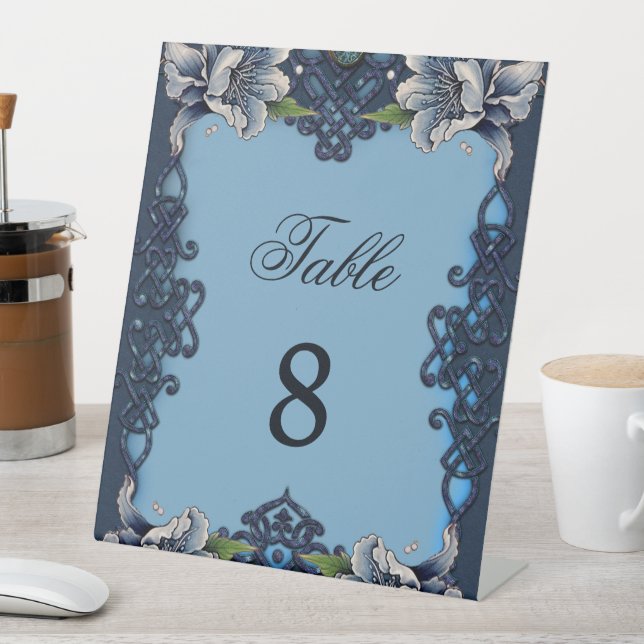 Celtic knot pedestal sign (In SItu)