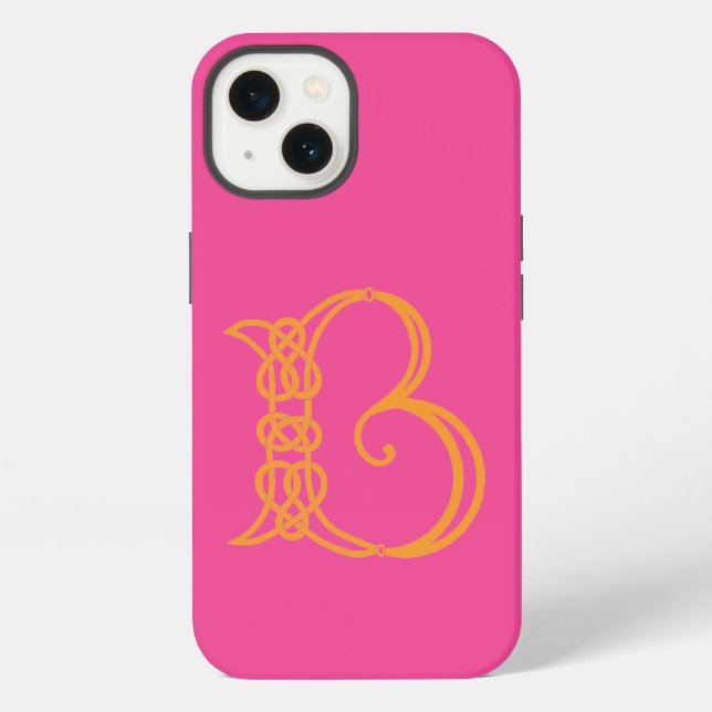 Celtic Knot Personalised B iPhone Case (Back)