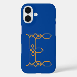 Celtic Knot Personalised E iPhone 16 Case