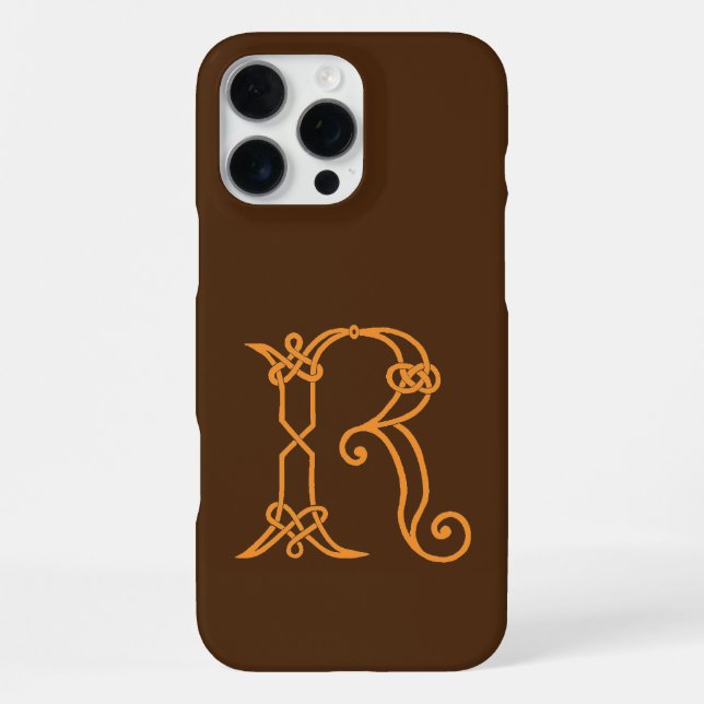 Celtic Knot Personalised R iPhone Case (Back)