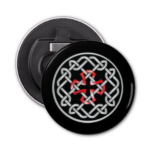 Celtic Knot Red Metallic Bottle Opener