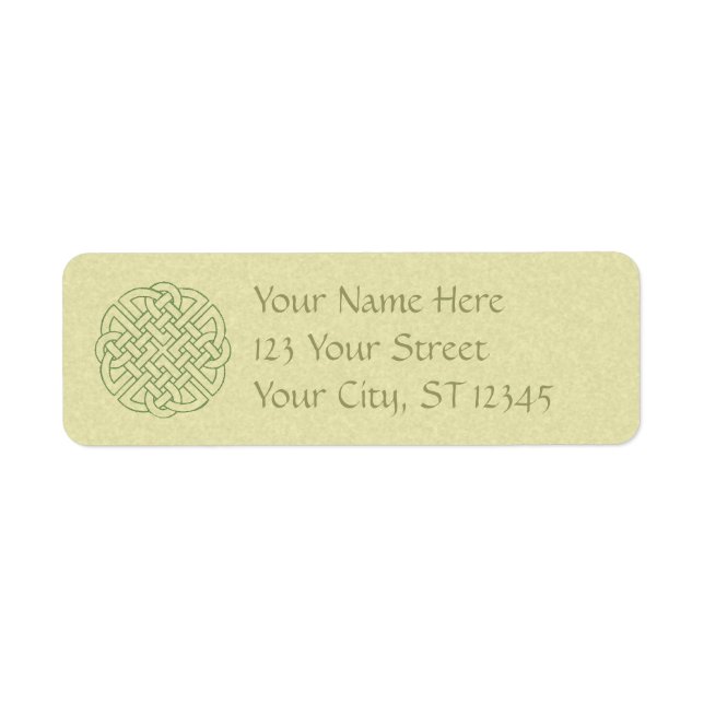 Celtic Knot Return Address Label (Front)