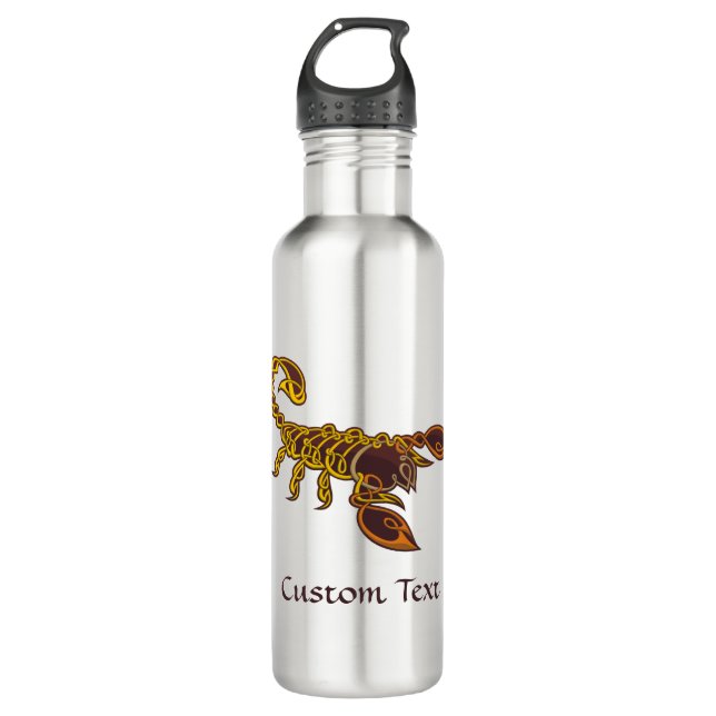 Celtic Knot Scorpion 710 Ml Water Bottle (Front)
