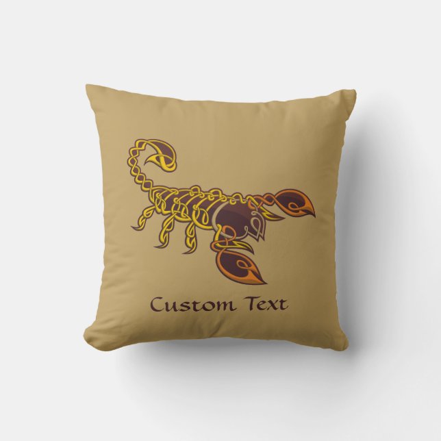 Celtic Knot Scorpion Cushion (Front)