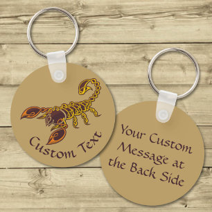 Celtic Knot Scorpion Keychain