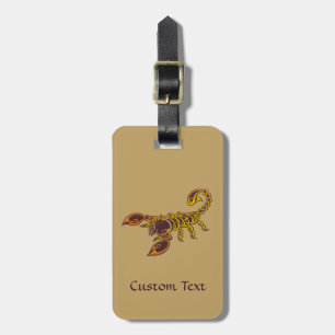Celtic Knot Scorpion Luggage Tag
