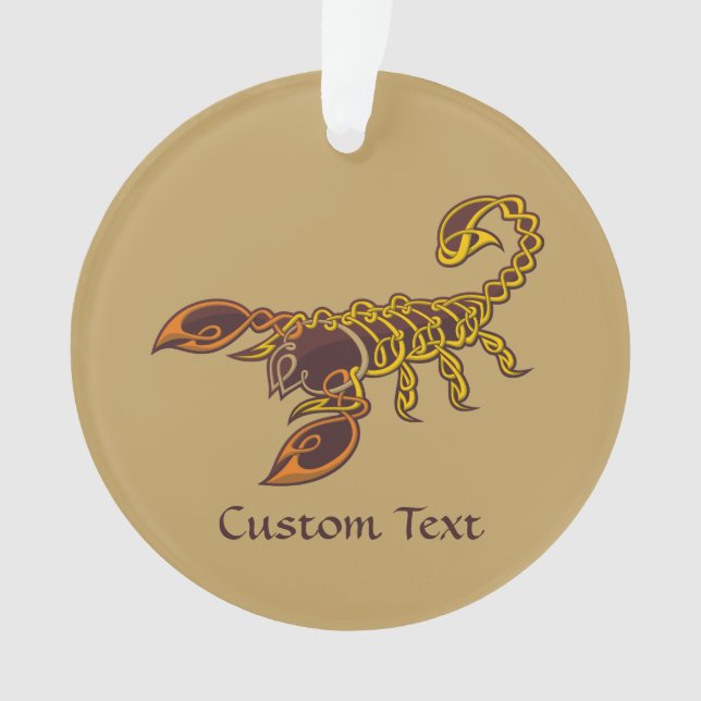 Celtic Knot Scorpion Ornament (Front)