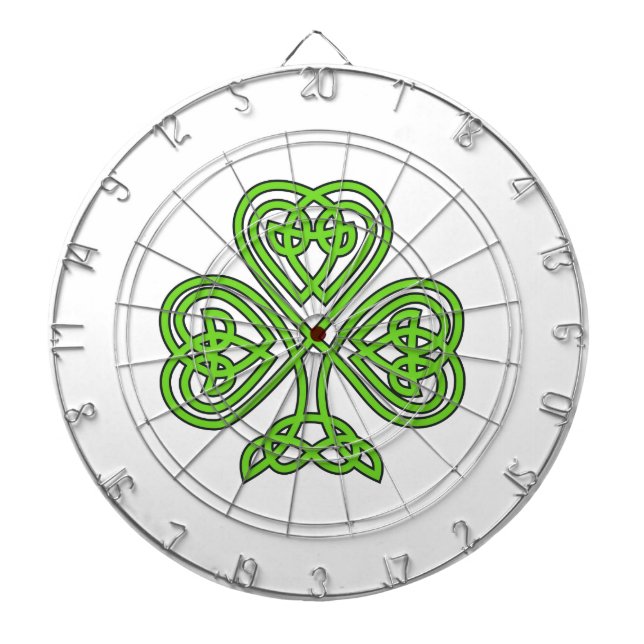 Celtic Knot Shamrock Dartboard (Front)
