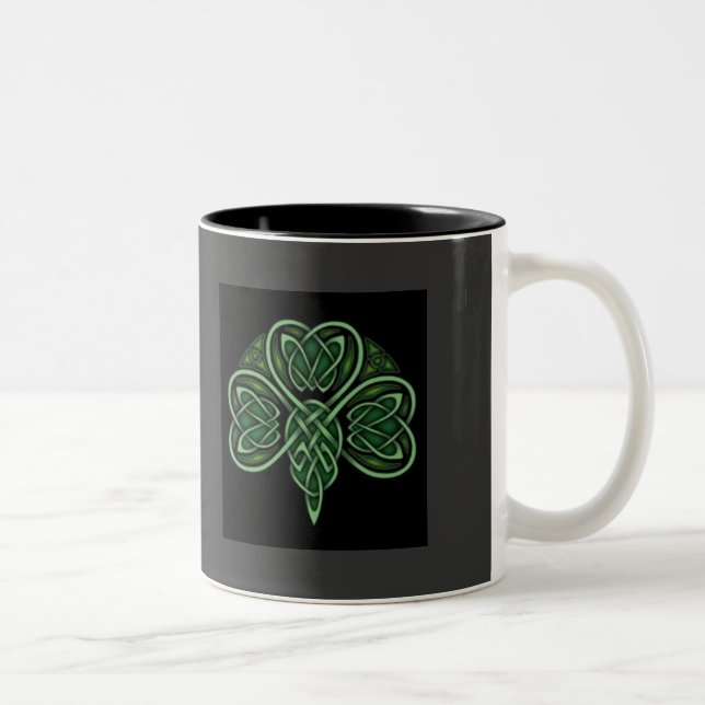Celtic Knot Shamrock Mug (Right)