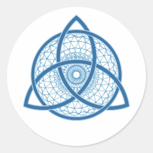 Celtic Knot Spiral Classic Round Sticker