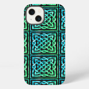 Celtic Knot - Square Blue Green iPhone Case