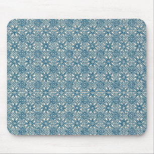 Celtic Knot Teal Blue Pattern Mouse Pad