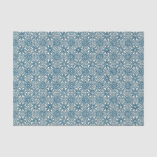 Celtic Knot Teal Blue Pattern Tissue Paper