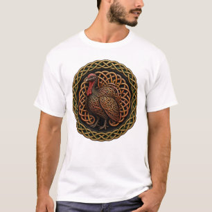 Celtic Knot Thanksgiving Turkey T-Shirt