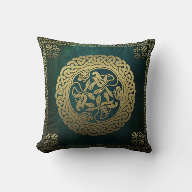 Celtic Knot Throw Pillow (Front)