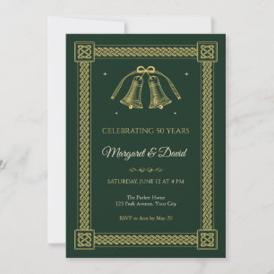 Celtic Knot Wedding Bells Anniversary Invitation