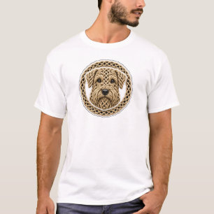 Celtic Knot Wheaten Terrier Face T-Shirt