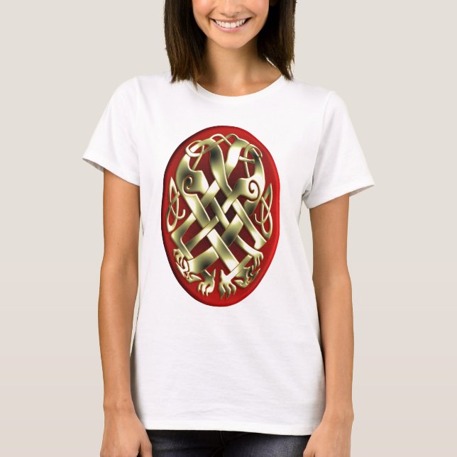 CELTIC KNOT WORK 1 OVAL T-Shirt (Front)