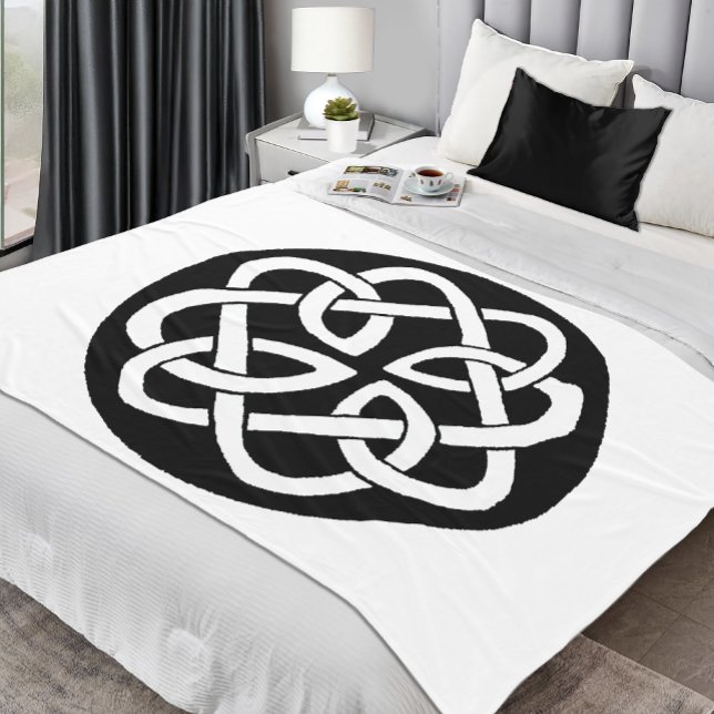 Celtic Knot Work Circle Fleece Blanket (Creator Uploaded)