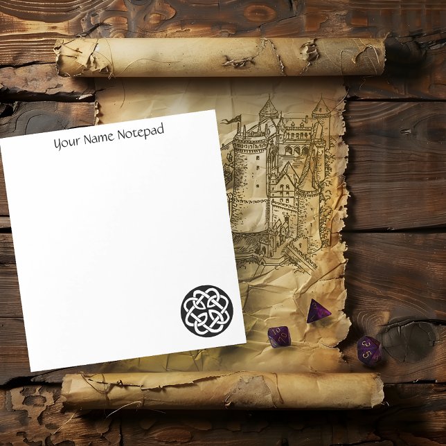 Celtic Knot Work Circle Notepad (Creator Uploaded)