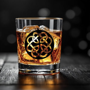 Celtic Knot Work Circle Whiskey Glass