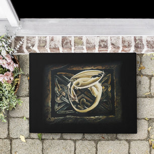 Celtic Knot Work Cream Dragon Doormat