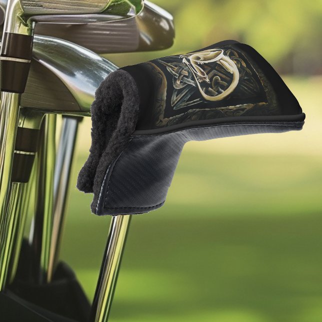 Celtic Knot Work Cream Dragon Golf Head Cover (Creator Uploaded)
