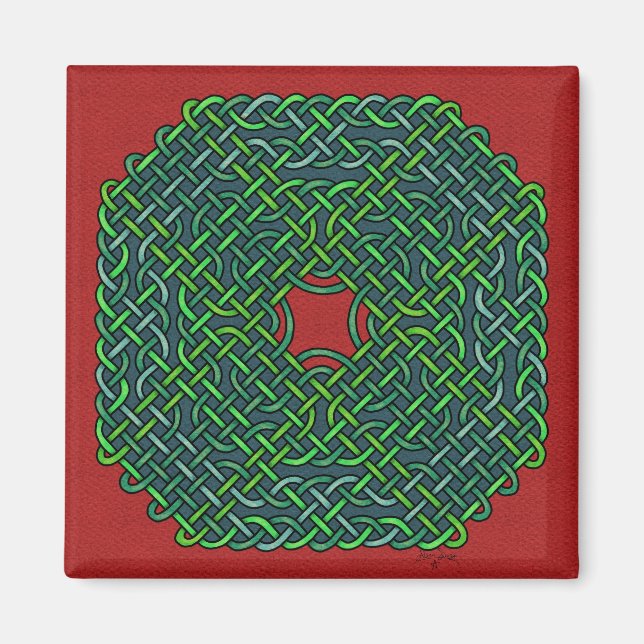 celtic knot wreath magnet (Front)