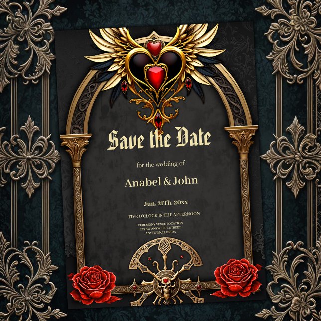 Celtic knots and a heart in Gothic elegance.  Save The Date (Creator Uploaded)