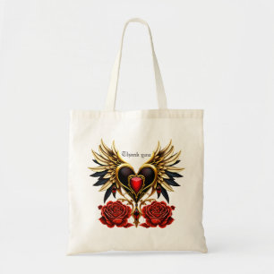 Celtic knots and a heart in Gothic elegance. Tote Bag