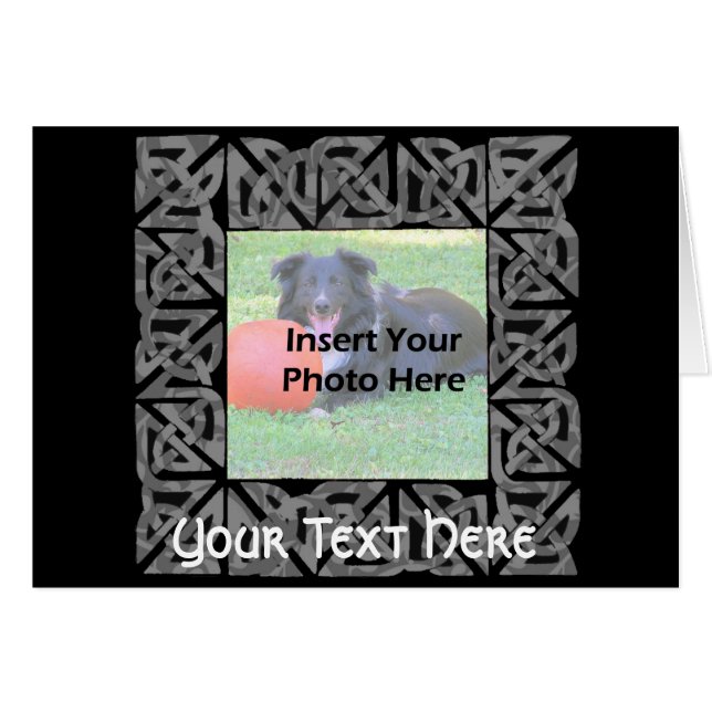 Celtic Knots Design Photo Card (Front Horizontal)