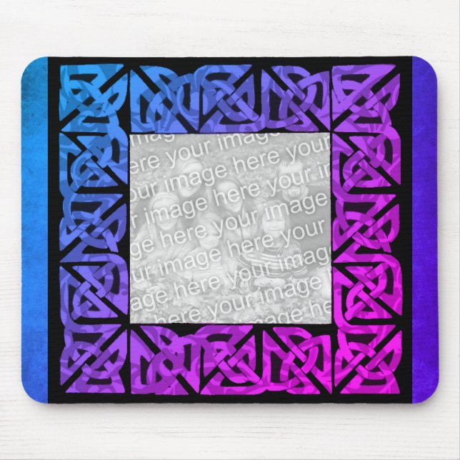 Celtic Knots Design Photo Frame Mouse Pad (Front)