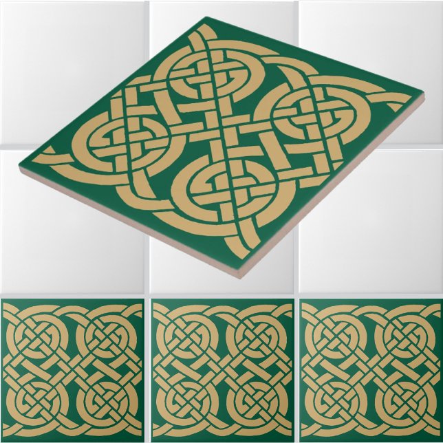 Celtic Knots Frieze Pattern Ceramic Tile (Creator Uploaded)