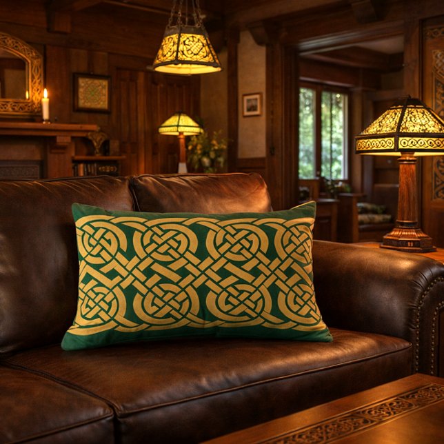 Celtic Knots Frieze Pattern Lumbar Cushion (Creator Uploaded)