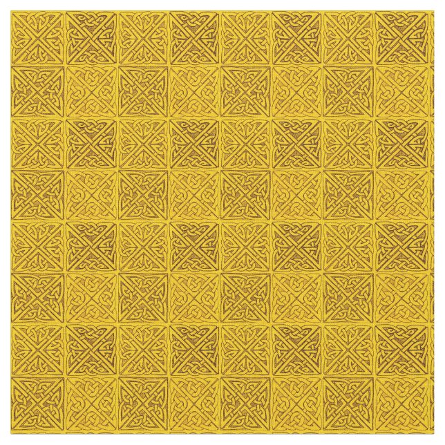 Celtic Knots in Gold Fine Fabric (Close Up)