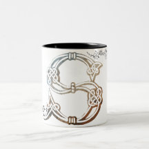 Celtic Knots Letter S Mug
