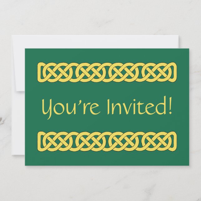 Celtic Knotwork Band Invitation (Front)