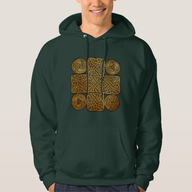Celtic Knotwork Cross Hoodie (Front)
