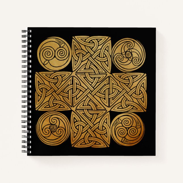 Celtic Knotwork Cross Notebook (Front)