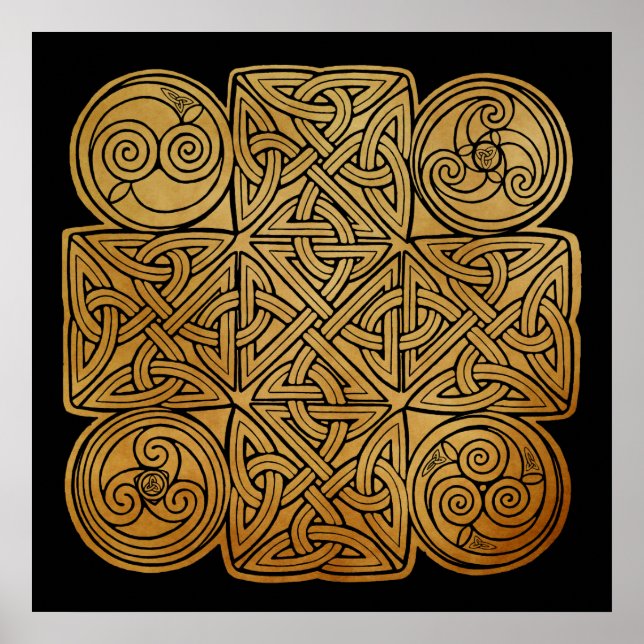 Celtic Knotwork Cross Poster (Front)