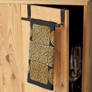 Celtic Knotwork Cross Tea Towel