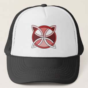 Celtic Knotwork Design - Interlacing Red Trucker Hat