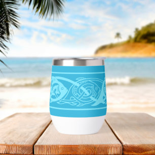 Celtic Knotwork Fish in Blue