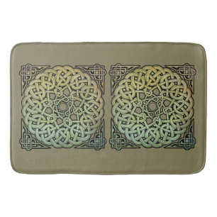 Celtic Knotwork Mandala Bath Mat