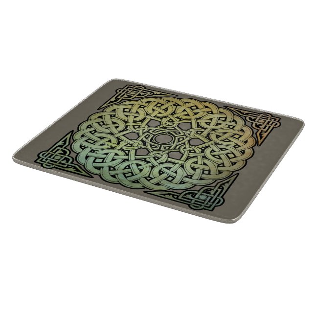 Celtic Knotwork Mandala Cutting Board (Corner)